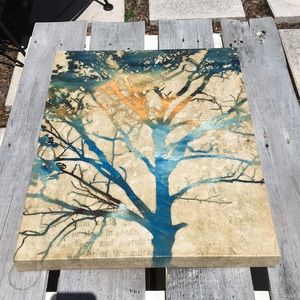 Beautiful Tree Wall Art SZ 16”x20”x1.5”